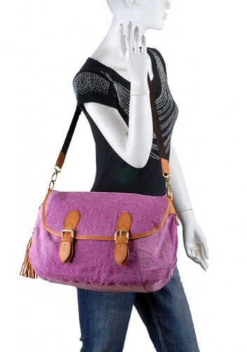 Louisa Crossbody Bag Denim Pink