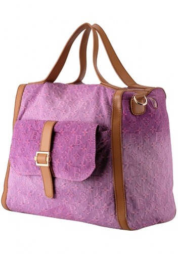 Louisa Satchel Denim Pink