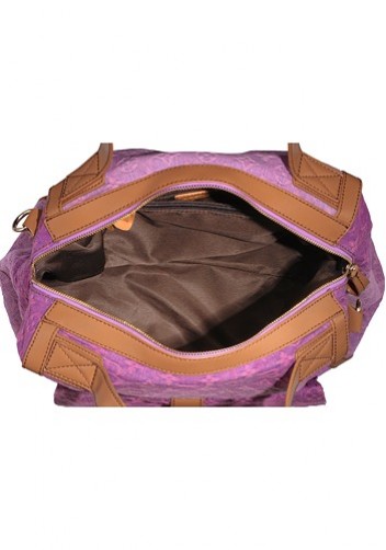 Louisa Satchel Denim Pink