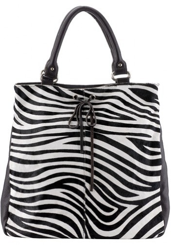 Runway Show Zebra Black White Tote
