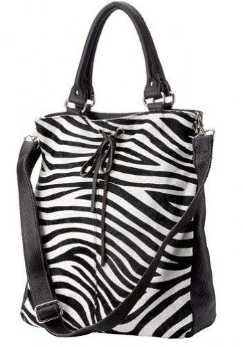 Runway Show Zebra Black White Tote