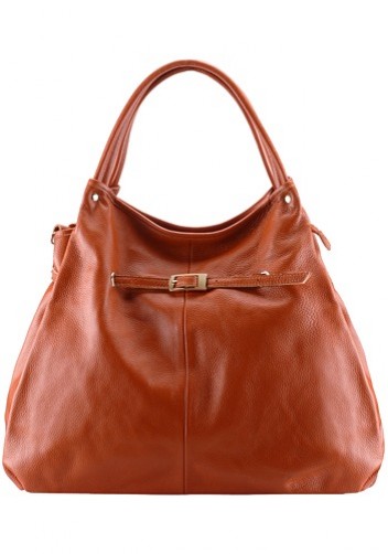 As Seen In Magazines Leather Hobo Brown