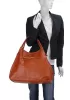 As Seen In Magazines Leather Hobo Brown