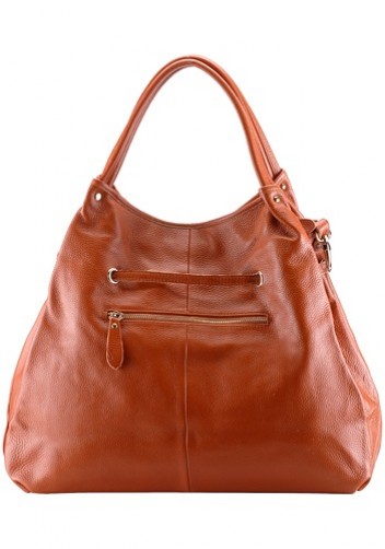As Seen In Magazines Leather Hobo Brown