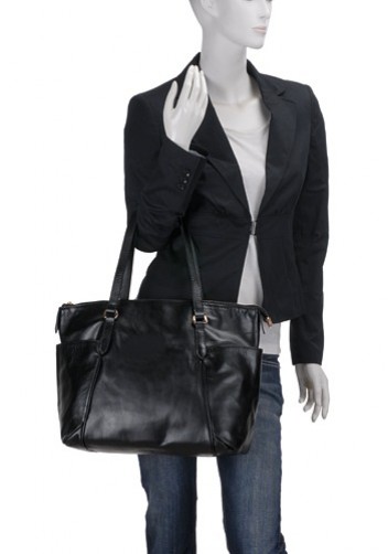 BGlamour Tote Leather Black