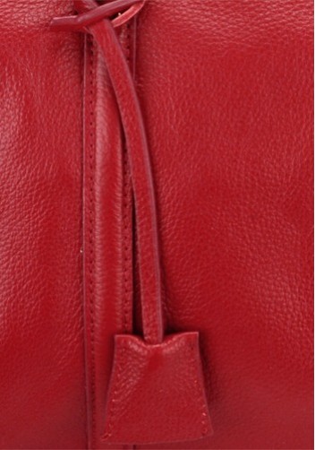 Eleonora Cowhide Leather Keepall Bag Red