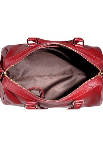 Eleonora Cowhide Leather Keepall Bag Red