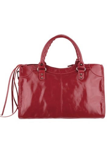 The Biker Cowhide Leather Bag Burgundy