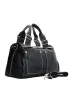 Bella Calfskin Leather Shoulder Bag Black