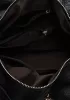 Bella Calfskin Leather Shoulder Bag Black