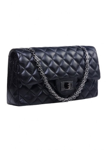 Iris Flap Bag Lambskin Black