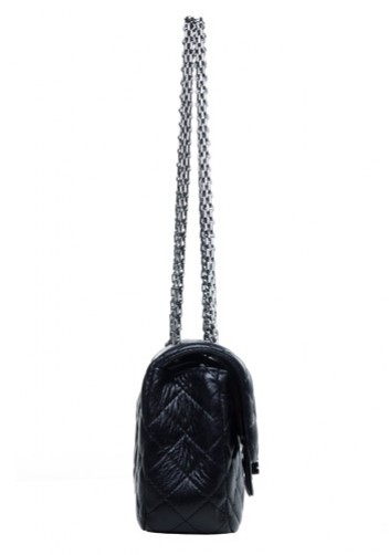 Iris Flap Bag Lambskin Black