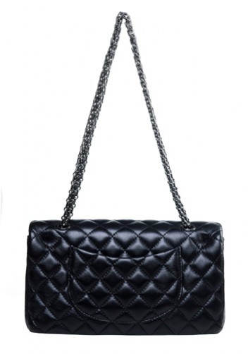 Iris Flap Bag Lambskin Black