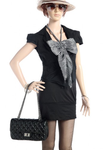Iris Flap Bag Lambskin Black