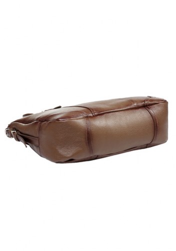Cara Leather Tote Beige
