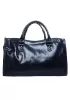 The Route 66 Trendy Cowhide Leather Bag Blue