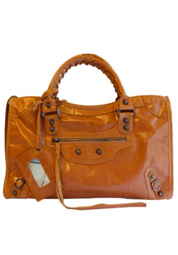The Route 66 Trendy Cowhide Leather Bag Camel