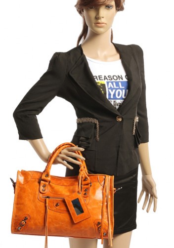 The Route 66 Trendy Cowhide Leather Bag Camel