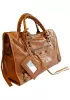 The Route 66 Trendy Cowhide Leather Bag Camel