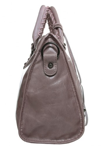 The Route 66 Trendy Cowhide Leather Bag Light Pink