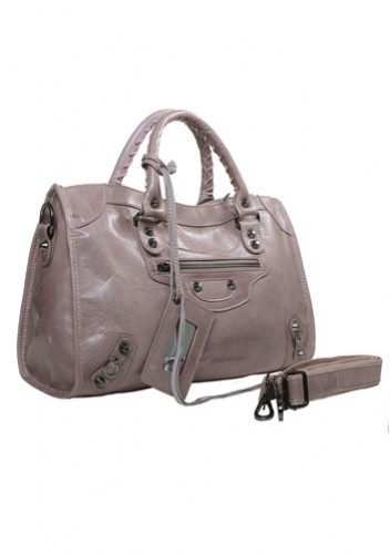 The Route 66 Trendy Cowhide Leather Bag Light Pink