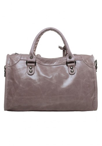 The Route 66 Trendy Cowhide Leather Bag Light Pink