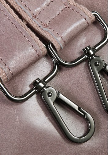 The Route 66 Trendy Cowhide Leather Bag Light Pink
