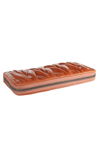 Florence Leather Zippy Organizer Light Brown