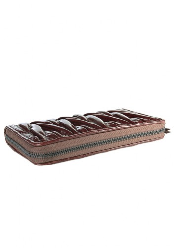 Florence Leather Zippy Organizer Dark Brown
