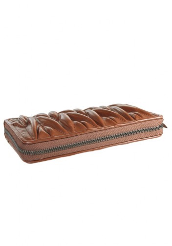 Florence Leather Zippy Organizer Brown