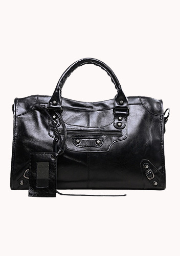 The Route 66 Trendy Cowhide Leather Bag Black
