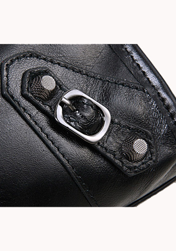 The Route 66 Trendy Cowhide Leather Bag Black