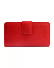 BRITANNIA LONG WALLET COWHIDE LEATHER RED