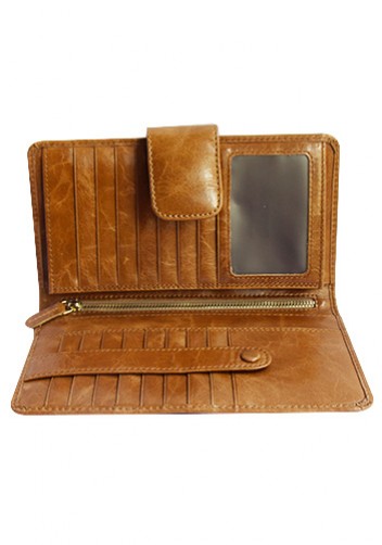 BRITANNIA LONG WALLET COWHIDE LEATHER TAN