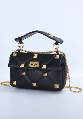 Super Three Pockets Purse Croc Effect Leather Green