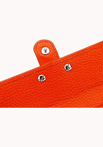 Maggie Tri-Folds Wallet In Snake Effect Leather Red 
