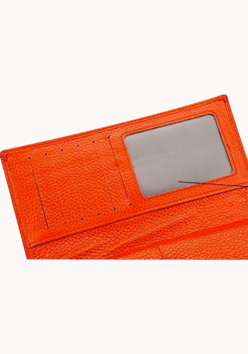 Maggie Tri-Folds Wallet In Snake Effect Leather Red 