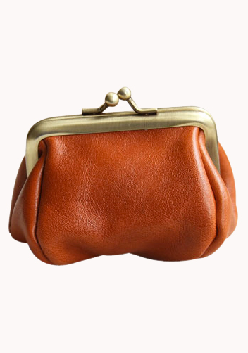 Vintage Frame Coin Purse Orange