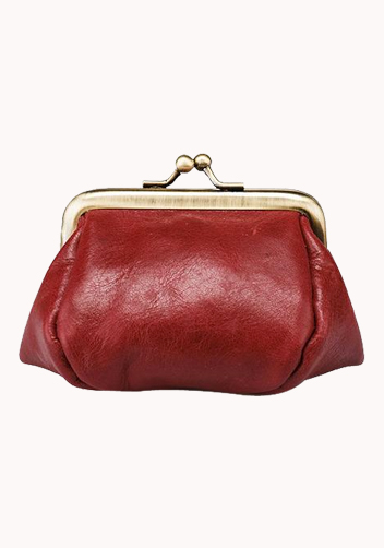 Vintage Frame Coin Purse Wine 