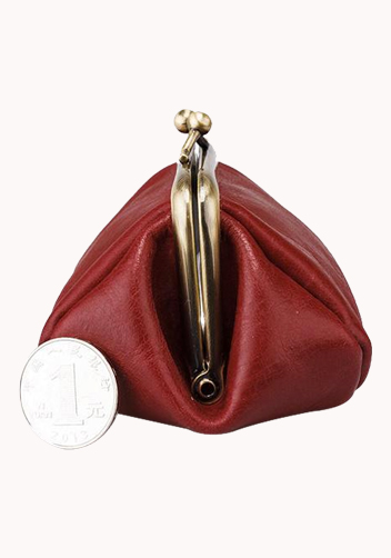 Vintage Frame Coin Purse Wine 
