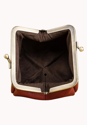 Vintage Frame Coin Purse Wine 