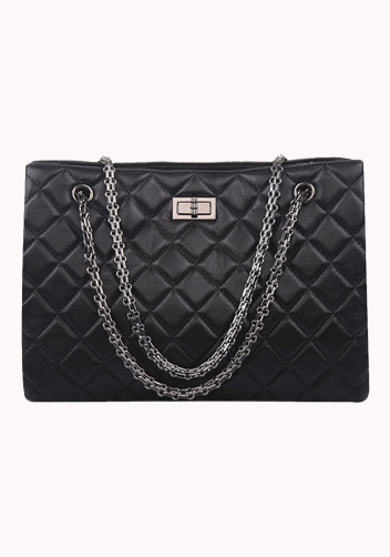 Lucia Tote Lambskin Black