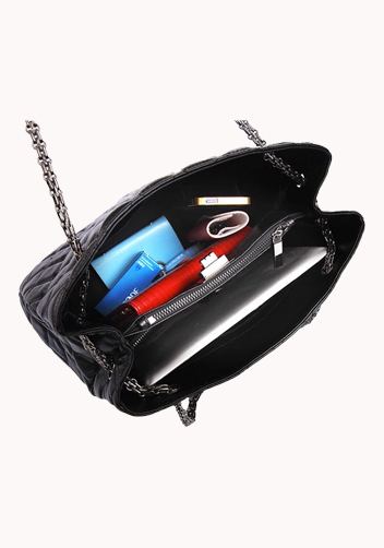Lucia Tote Lambskin Black