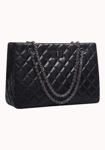 Lucia Tote Lambskin Black
