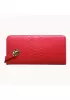 The Coralie Wallet Croc Leather Red