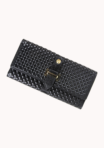 The Priscilla Wallet Leather Black