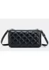 Jenna Quilted Wallet Leather Black