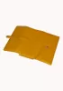 Riza Vintage Oil Wax Cowhide Tri-folds Wallet Yellow