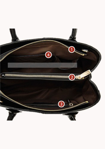 The Timeless Leather Tote Black