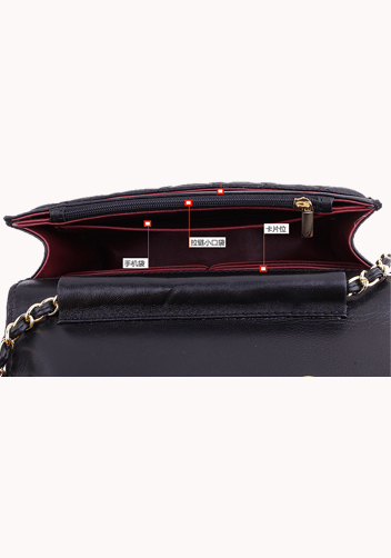 Petunia Quilted Leather Cross Body Black